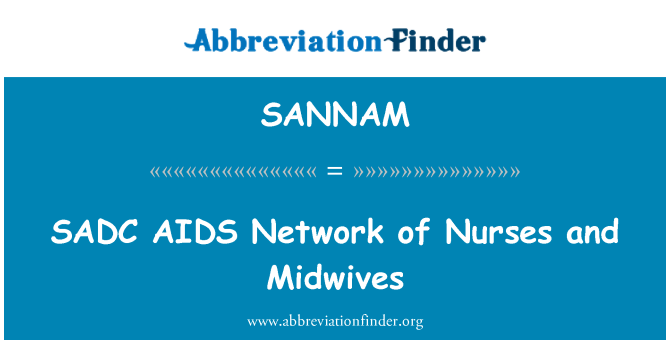SANNAM: Rangkaian AIDS SADC jururawat dan bidan