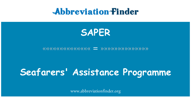 SAPER: Program bantuan pelaut