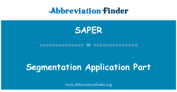 SAPER: Segmentacija uporaba del