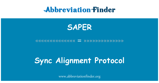 SAPER: Sünkroonimise joondus protokoll