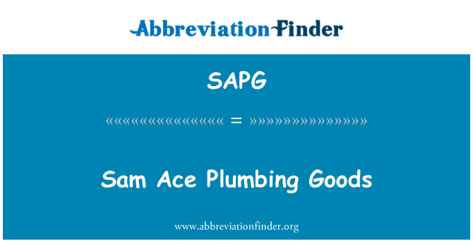 SAPG: Sam Ace pipa barang