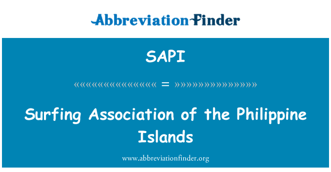SAPI: Surfing Association of the Philippine Islands