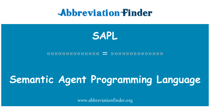 SAPL: 语义代理编程语言