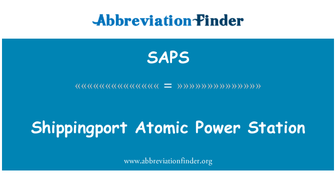 SAPS: Shippingport kärnkraftverk