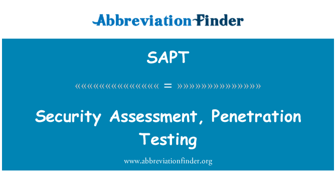 SAPT: Asesiad diogelwch, profion treiddiad