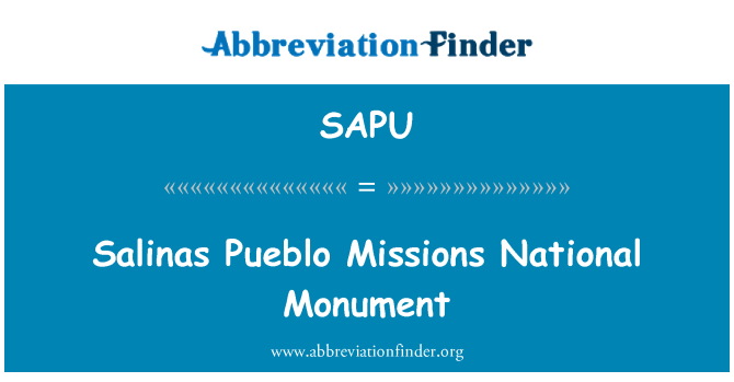 SAPU: Salinas Pueblo mise Národní památník