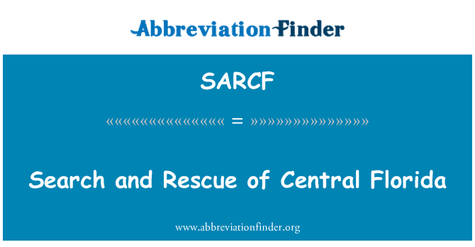 SARCF: Search and Rescue of Central Florida