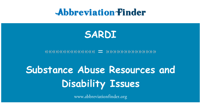 SARDI: Resous yo viv san dwòg Et questions maladi/enfimite