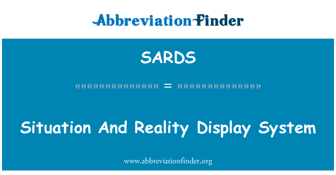 SARDS: Situation og Reality displaysystem