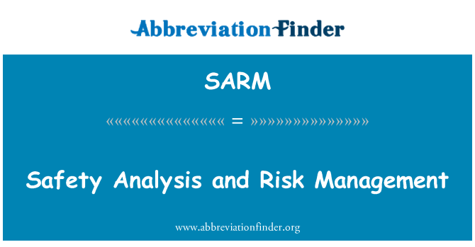 SARM: Safety Analysis and Risk Management