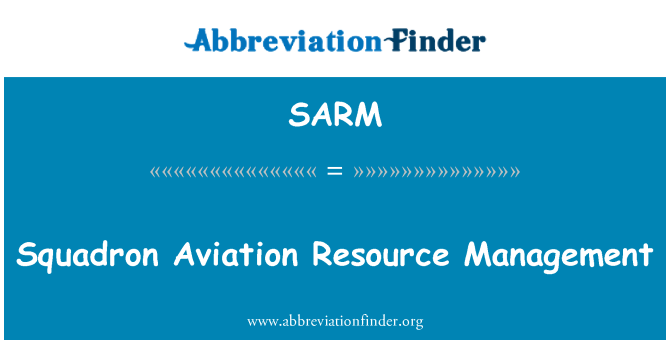 SARM: Èskwad avyasyon resous Gestion