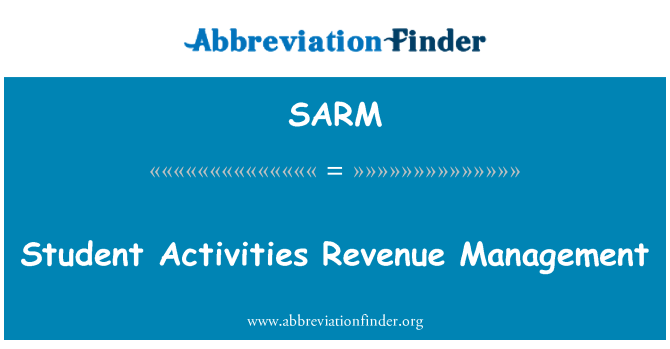 SARM: Student Activities Revenue Management