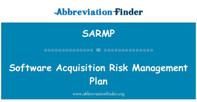 SARMP: 소프트웨어 인수 위험 관리 계획