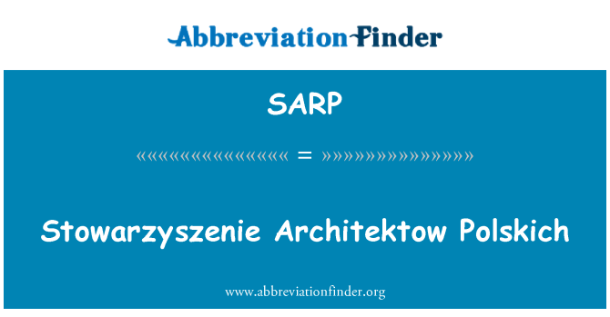SARP: Stowarzyszenie Architektow Polskich