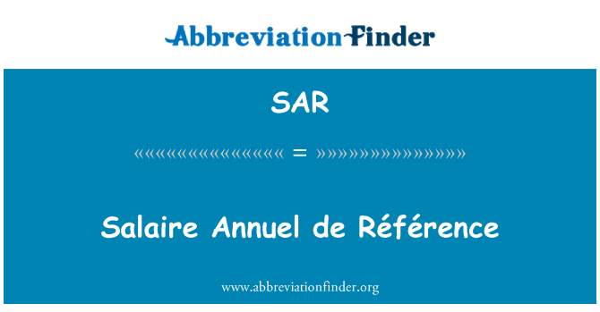 SAR: Minimalna Annuel de Référence