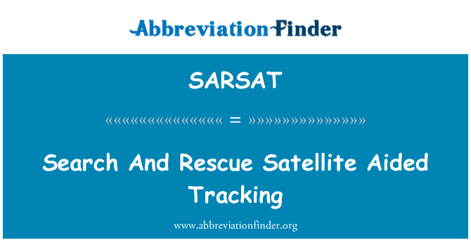 SARSAT: Traganje i spašavanje sat potpomognutog praćenje