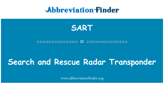 SART: Búsqueda y rescate transpondedor de Radar