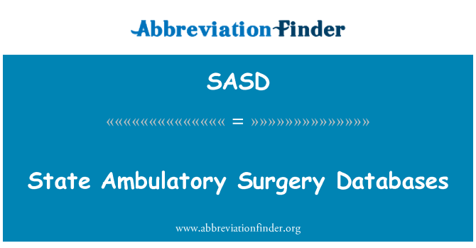 SASD: Kirurġija Ambulatory Databases ta ' l-Istat