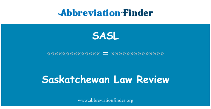 SASL: Reviżjoni tal-liġi Saskatchewan