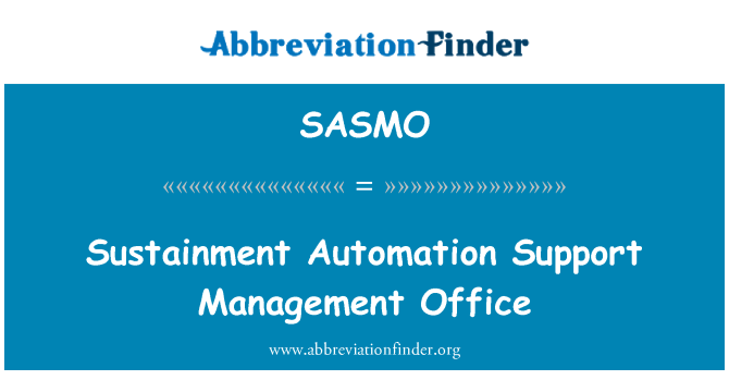 SASMO: Sipò Automatisation sustainment la Gestion biwo