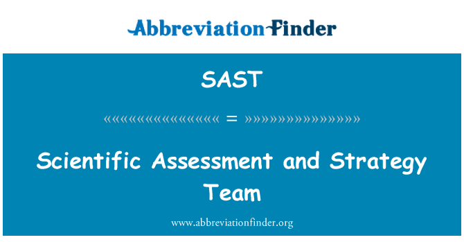 SAST: 科学的评估和战略小组
