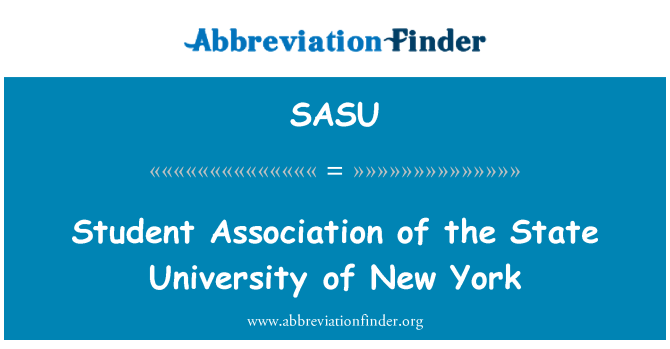 SASU: Association des étudiants de l'Université d'état de New York
