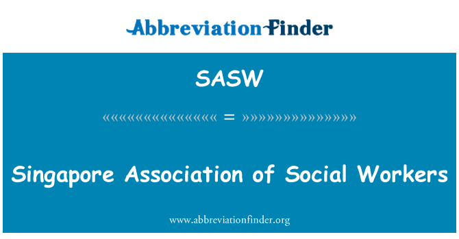 SASW: Singapur d'Associació de treballadors socials