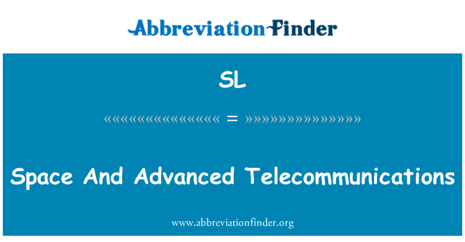 SL: Prostor a moderní telekomunikace