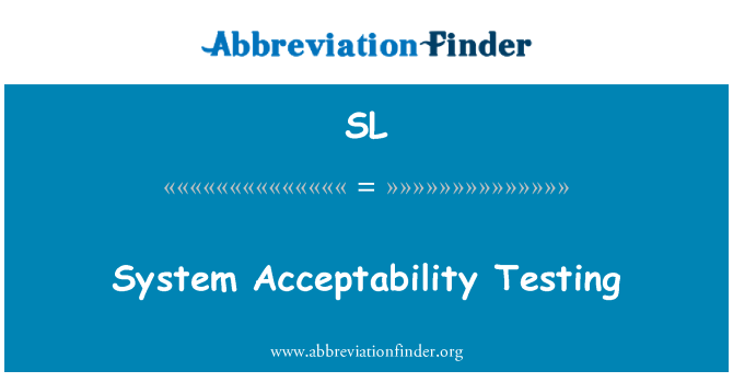 SL: Testiranje sprejemljivosti sistema