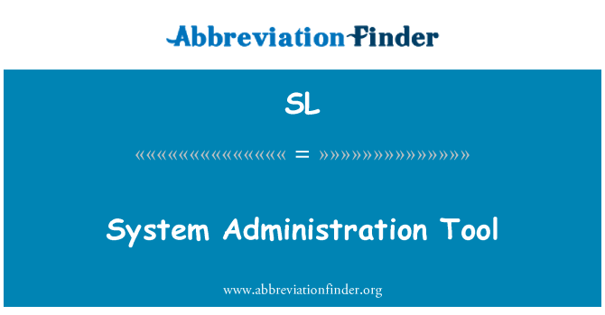 SL: Sistem yönetim aracı