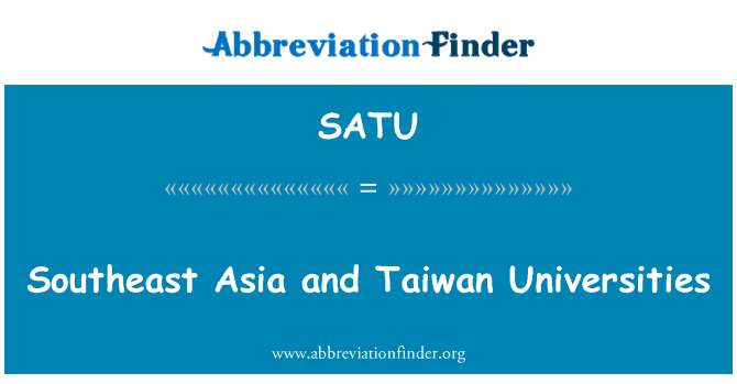 SATU: Südostasien und Taiwan Universitäten