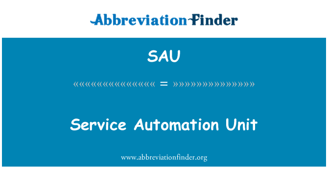 SAU: Tjenesten automatisering enheten