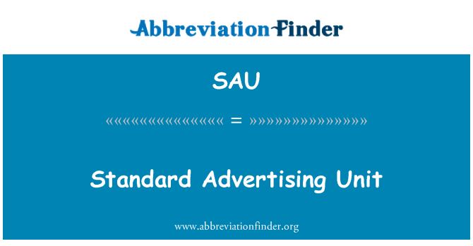 SAU: Unidad de publicidad estándar