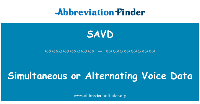 SAVD: Id-Data ta ' l-vuċi simultanju jew li jalterna