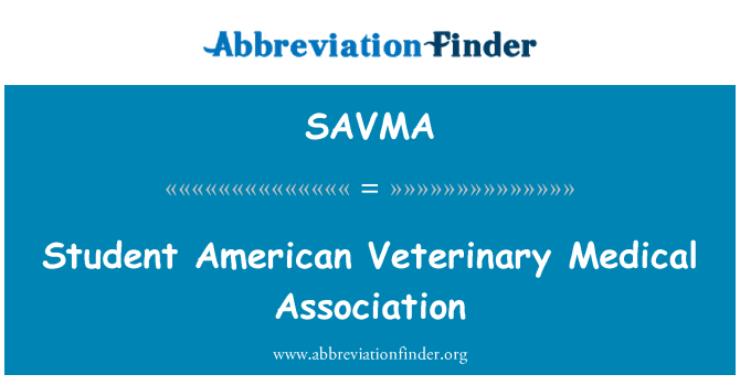 SAVMA: American Veterinary Medical Association étudiante