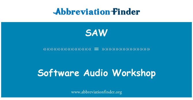 SAW: Software Audio seminář