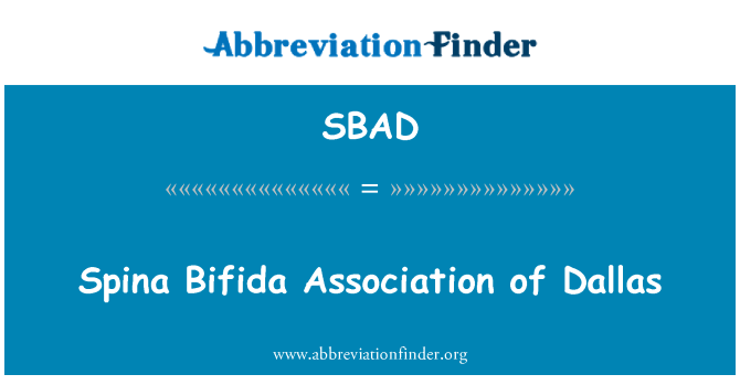 SBAD: Asociaţia de spina Bifida din Dallas