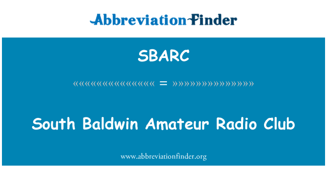 SBARC: South Baldwin Amateur Radio Club