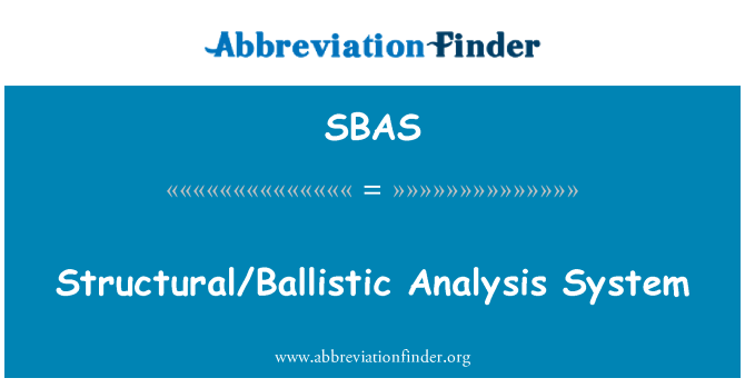 SBAS: Struktuurifondide/ballistiliste analüüsi süsteem