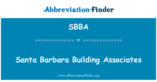 SBBA: Santa Barbara budova Associates