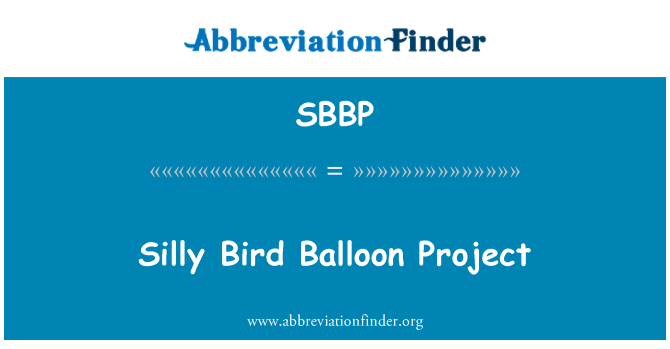 SBBP: Hloupý pták balónek projekt