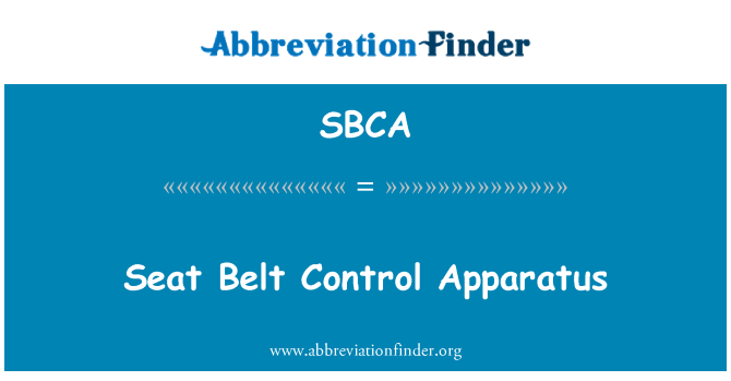 SBCA: חגורת מכשיר שליטה