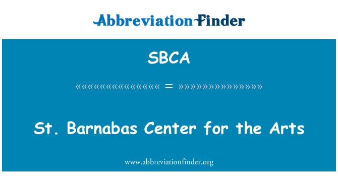 SBCA: St Barnabas sant pou