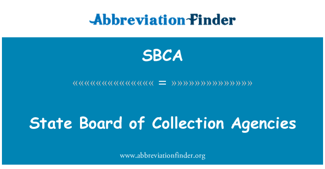 SBCA: Státní rada inkasních agentur