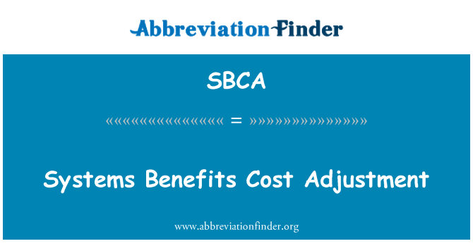 SBCA: Ajisteman konbinazon sistèm benefis