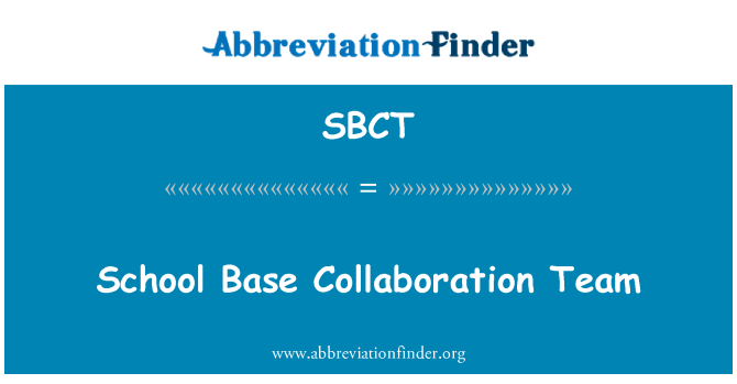 SBCT: Team collaborazione scuola di Base
