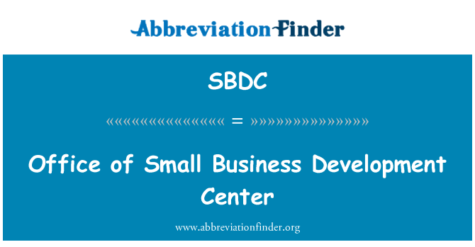SBDC: Bureau of Small Business Development Center