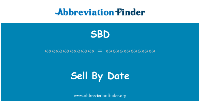 SBD: Vendre per data