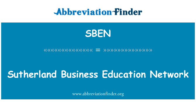 SBEN: Sutherland Business Education Network