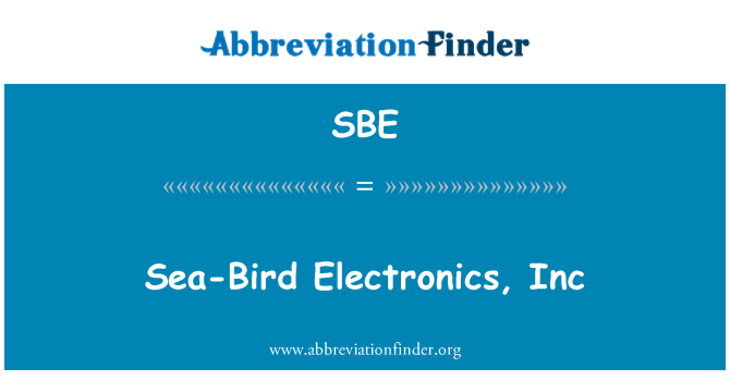 SBE: Moře Bird Electronics, Inc